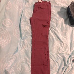 Burgundy utility skinny